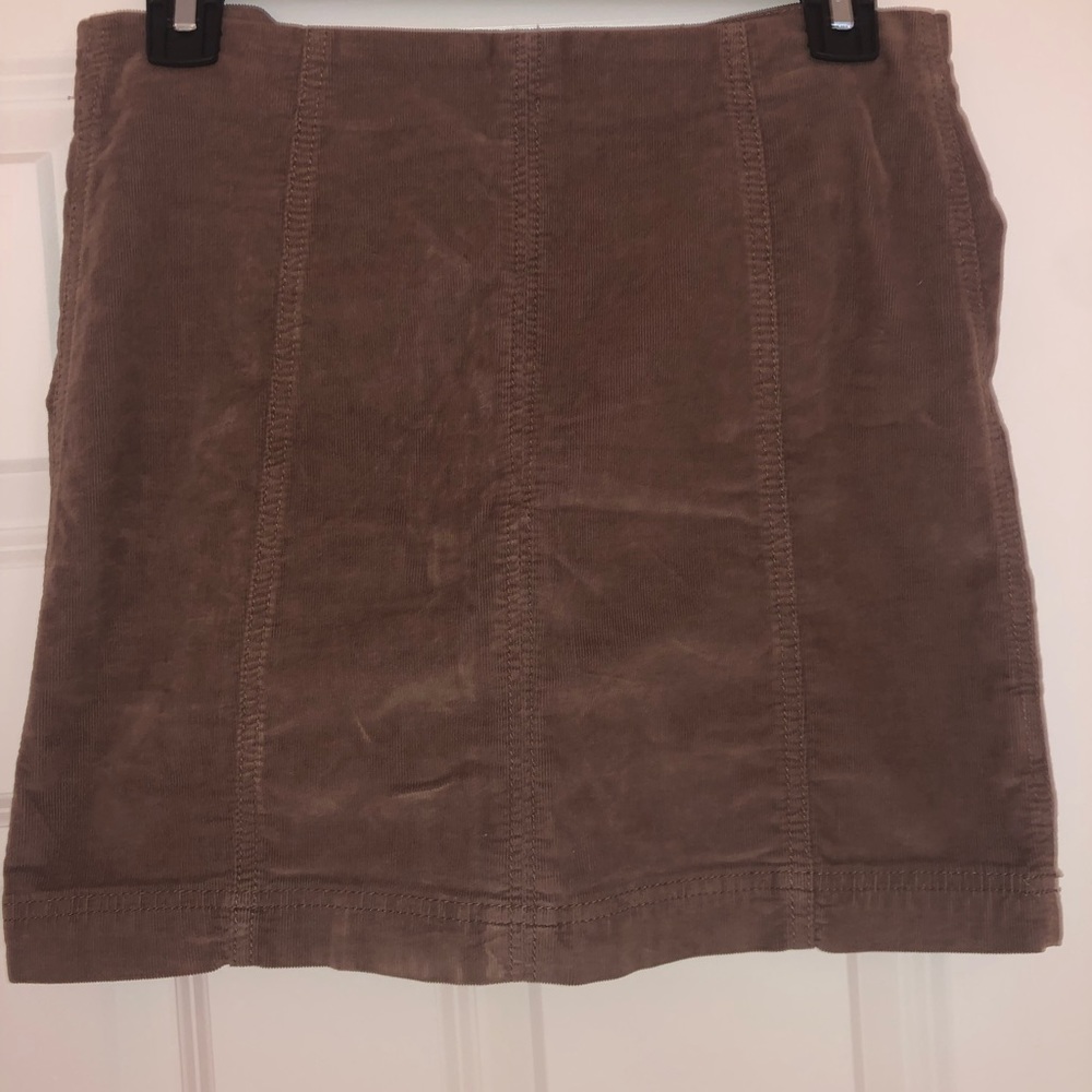 Free People mini pencil skirt in light brown
